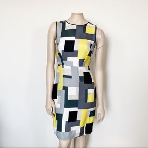 [Kate Spade] Della Geometric Sheath Dress FLAWED